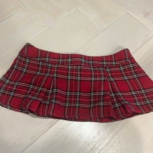 Plaid Mini Skirt